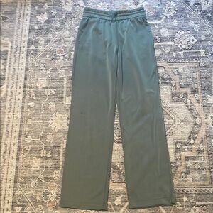 Lululemon Softstreme high waisted full length pants olive green